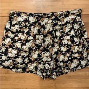 Floral High Waist Short